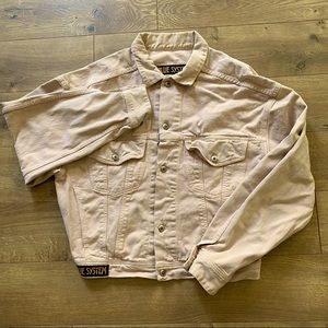 Vintage Blush Denim Jacket